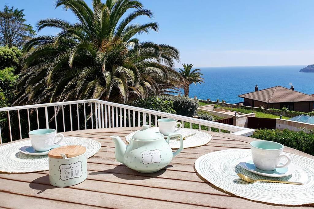 Villa vistas al mar, Urbanización privada con piscina de agua salada Ajo Exterior foto