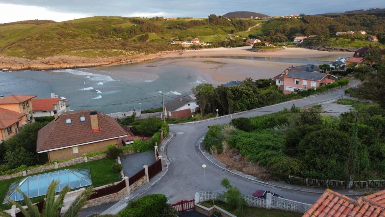 Villa vistas al mar, Urbanización privada con piscina de agua salada Ajo Exterior foto